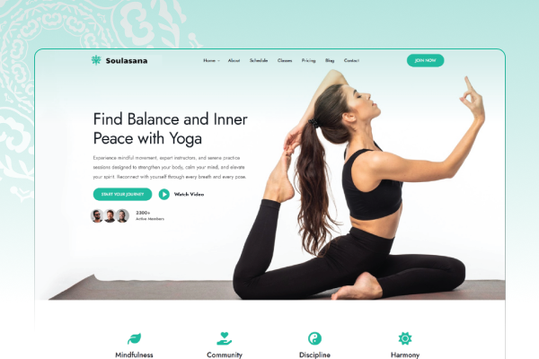 Yoga & Wellness Website